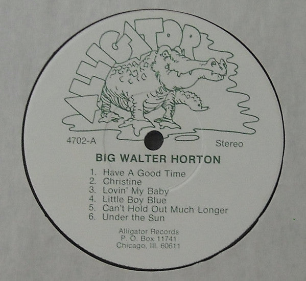 Big Walter Horton* With Carey Bell - Big Walter Horton With Carey Bell - LP