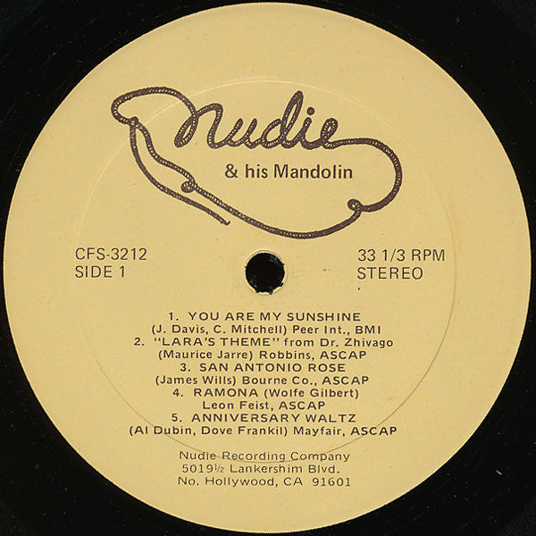 Nudie Cohn - Nudie And His Mandolin - LP