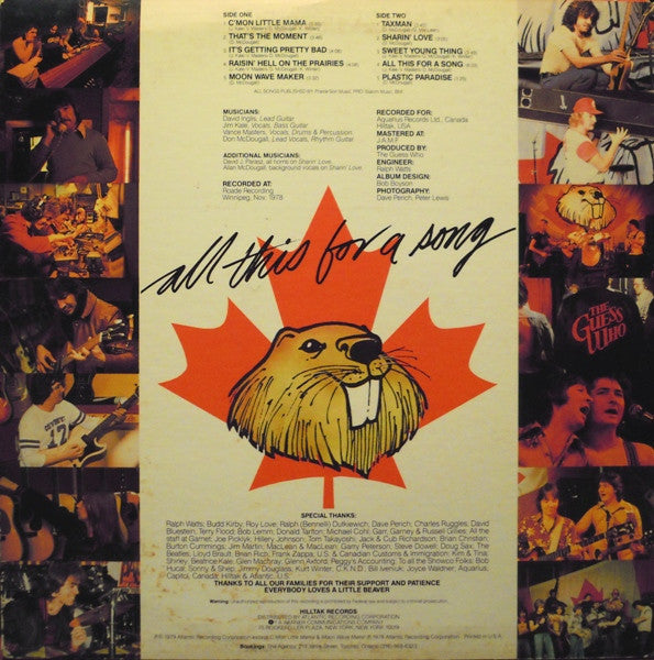 The Guess Who - All This For A Song - LP