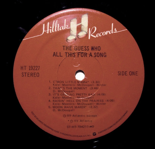 The Guess Who - All This For A Song - LP