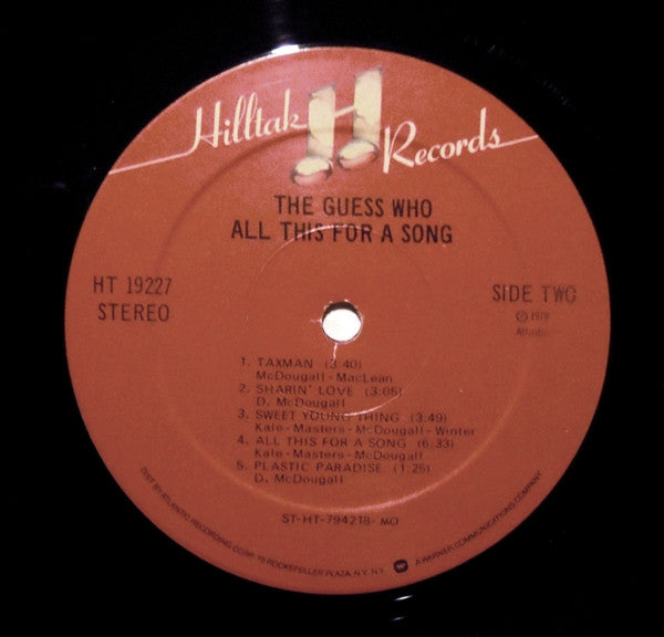 The Guess Who - All This For A Song - LP