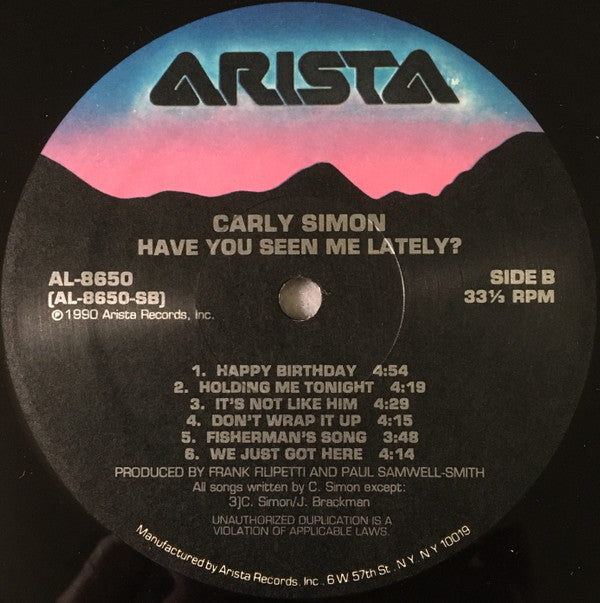 Carly Simon - Have You Seen Me Lately? - LP