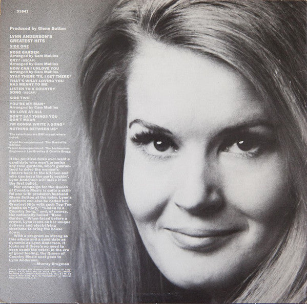 Lynn Anderson - Lynn Anderson's Greatest Hits - LP