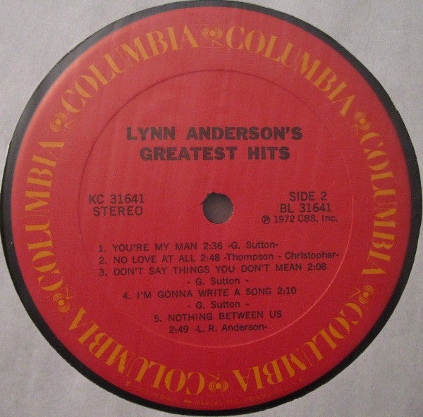 Lynn Anderson - Lynn Anderson's Greatest Hits - LP