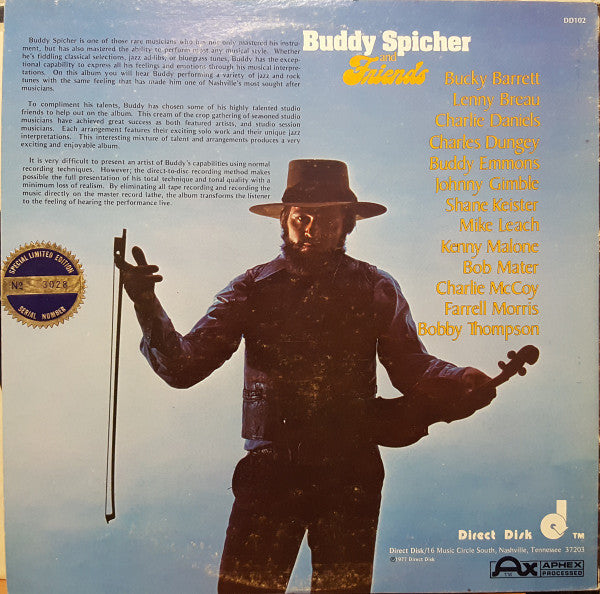 Buddy Spicher And Friends* - Yesterday And Today - LP