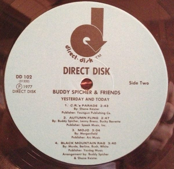 Buddy Spicher And Friends* - Yesterday And Today - LP