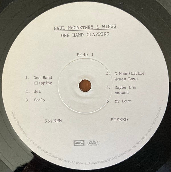 Paul McCartney & Wings* - One Hand Clapping - LP