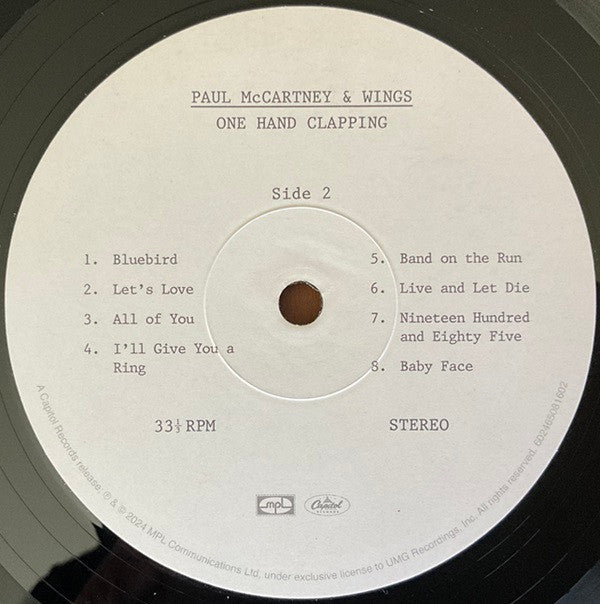 Paul McCartney & Wings* - One Hand Clapping - LP