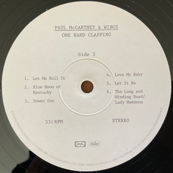 Paul McCartney & Wings* - One Hand Clapping - LP