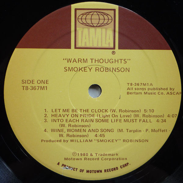 Smokey Robinson - Warm Thoughts - LP