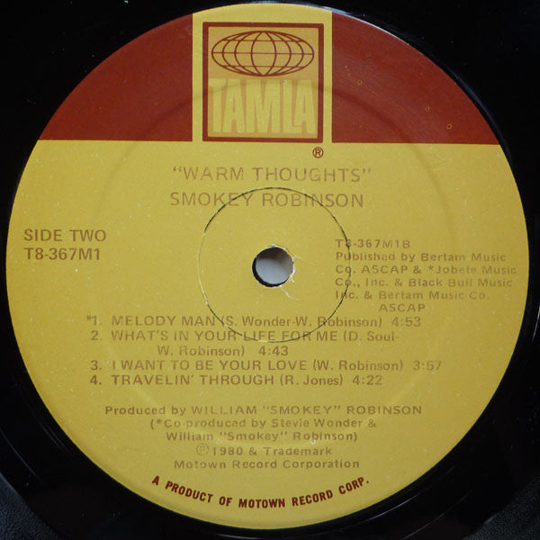 Smokey Robinson - Warm Thoughts - LP