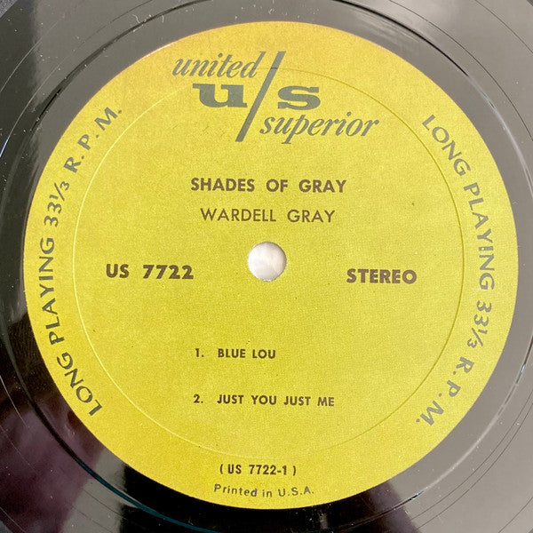 Wardell Gray - Shades Of Gray - LP