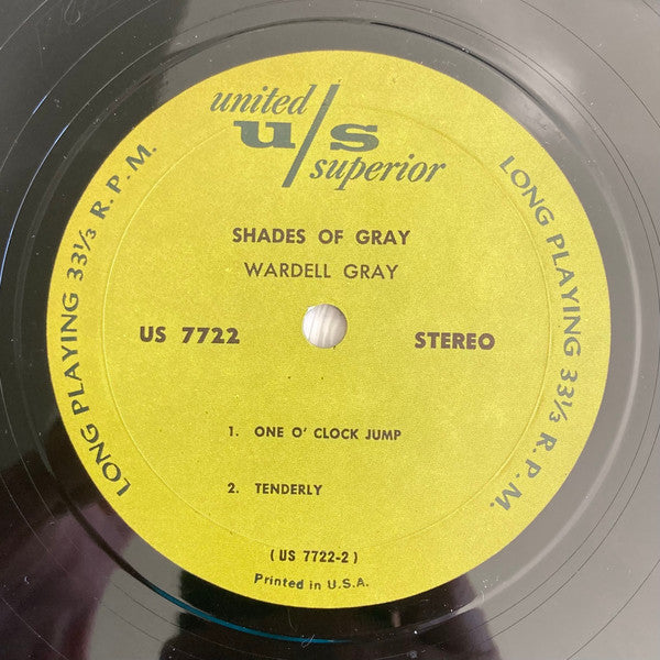 Wardell Gray - Shades Of Gray - LP