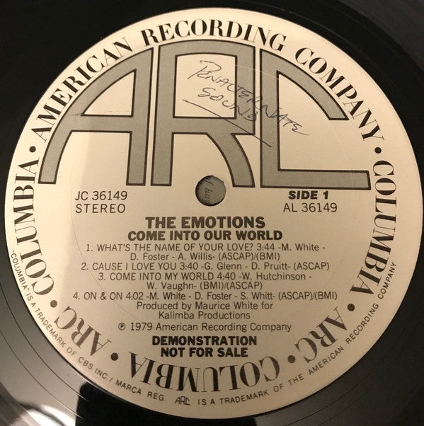 The Emotions - Come Into Our World - LP