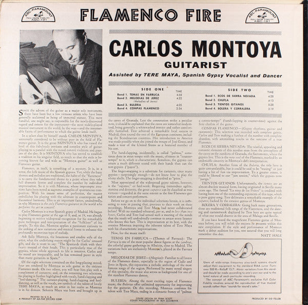 Carlos Montoya - Flamenco Fire - LP