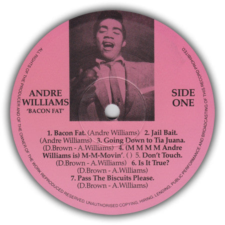 Andre 'Mr. Rhythm' Williams* - Bacon Fat - LP