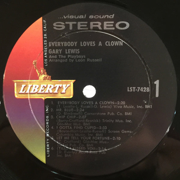 Gary Lewis & The Playboys - Everybody Loves A Clown - LP