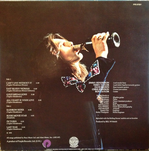 Tucky Buzzard - Allright On The Night - LP
