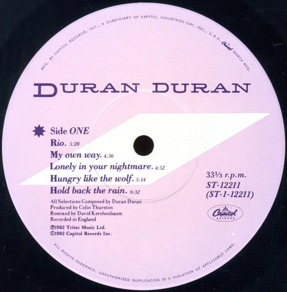Duran Duran - Rio - LP