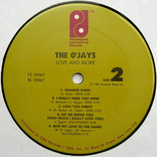 The O'Jays - Love And More - LP