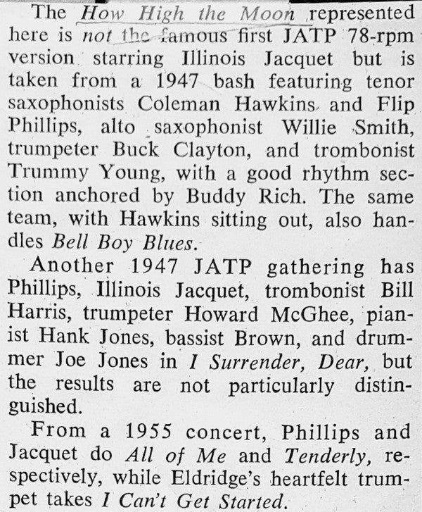 Jazz At The Philharmonic - How High The Moon