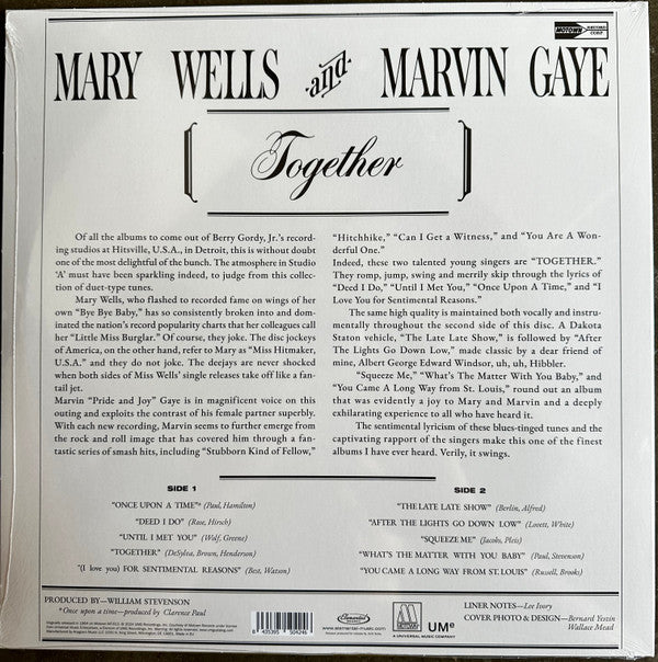 Marvin Gaye With Mary Wells - Together - LP