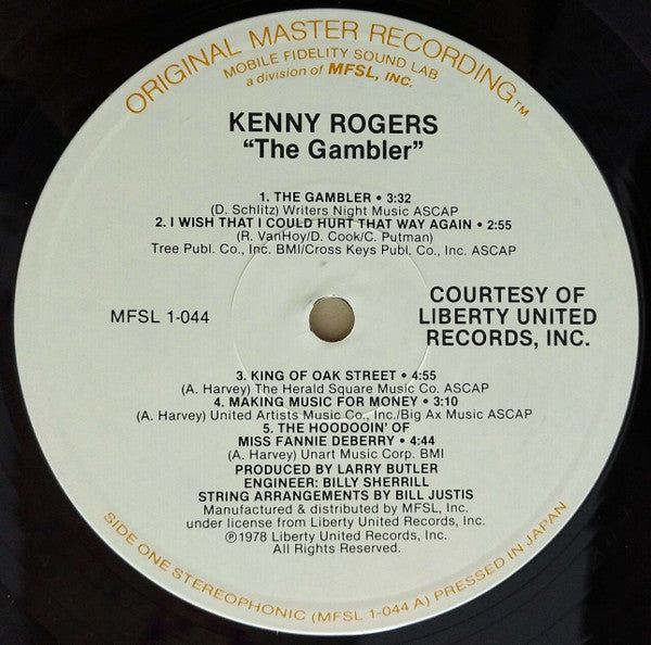 Kenny Rogers - The Gambler - LP