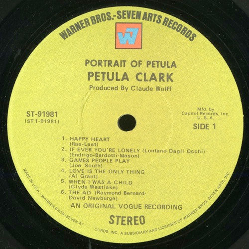 Petula Clark - Portrait Of Petula - LP