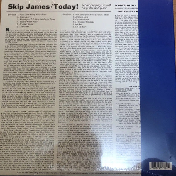 Skip James - Skip James Today! - LP