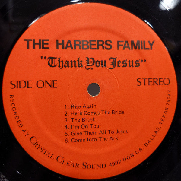 The Harbers Family - Thank You Jesus - LP