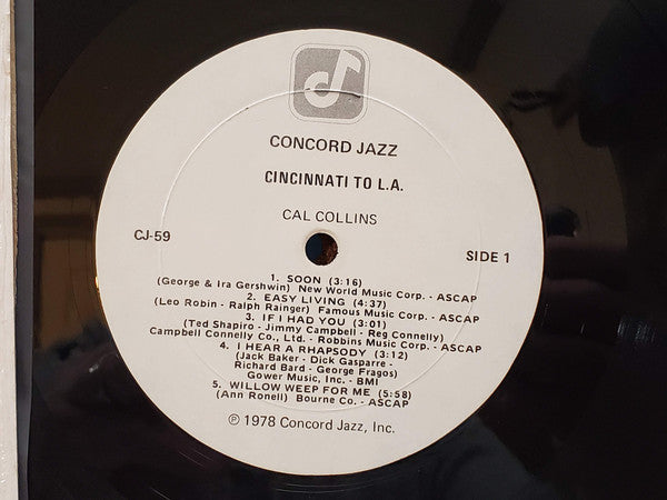 Cal Collins - Cincinnati To L.A. - LP