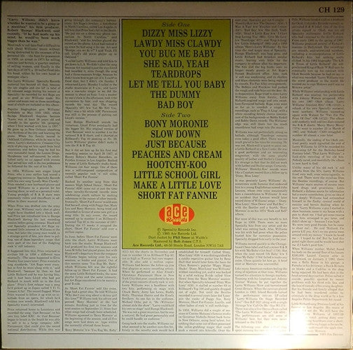 Larry Williams  - Dizzy Miss Lizzy - LP