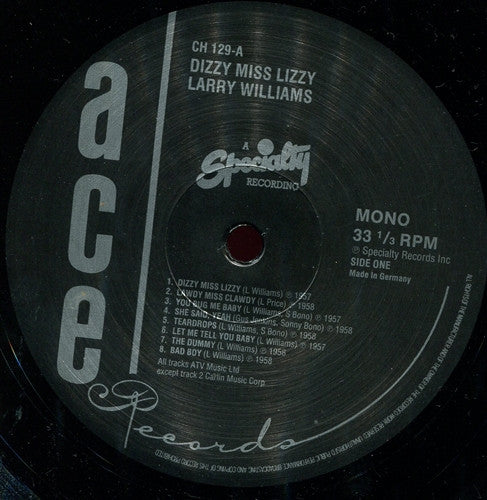 Larry Williams  - Dizzy Miss Lizzy - LP