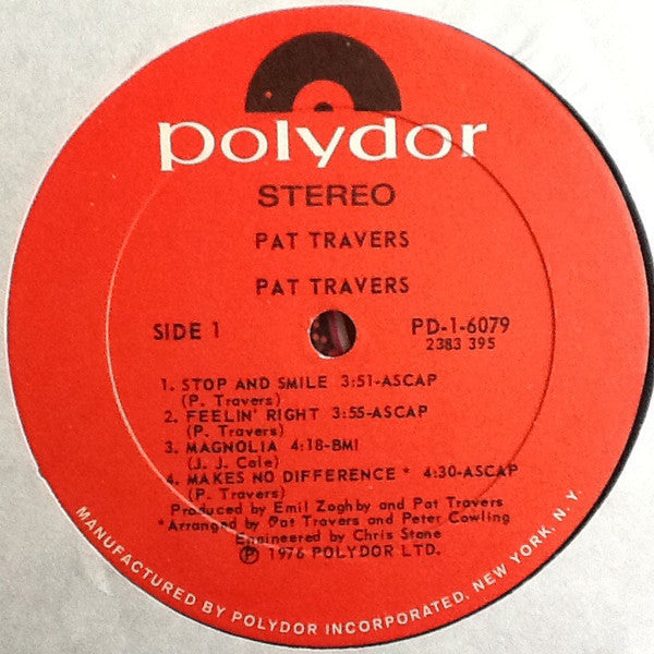 Pat Travers - Pat Travers - LP