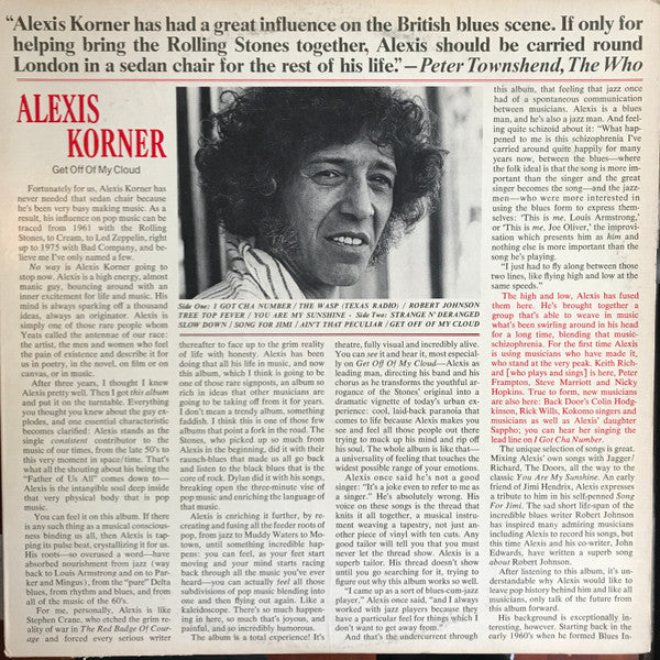 Alexis Korner - Get Off Of My Cloud - LP