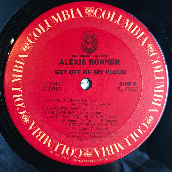 Alexis Korner - Get Off Of My Cloud - LP