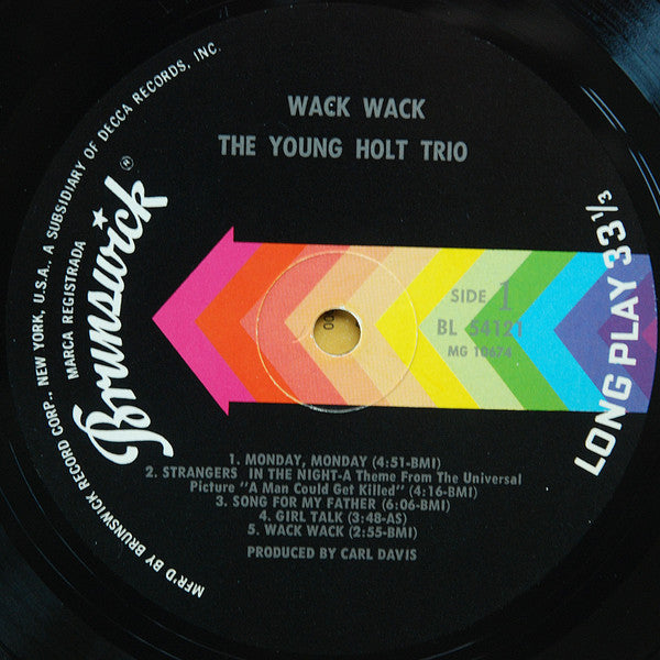 The Young Holt Trio* - Wack Wack - LP