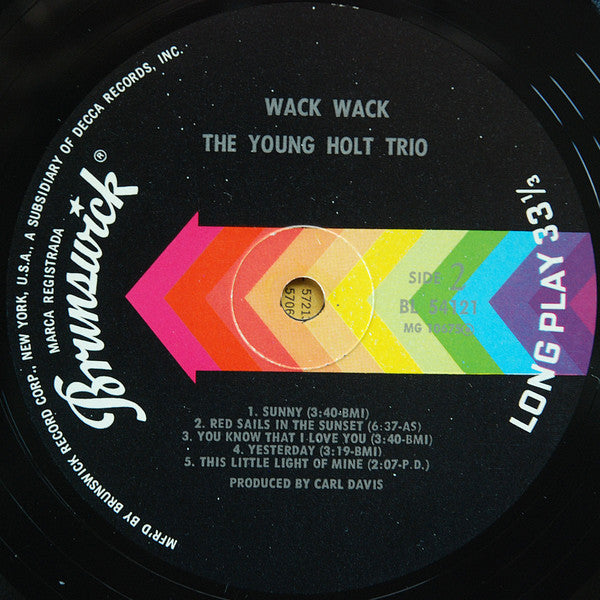 The Young Holt Trio* - Wack Wack - LP