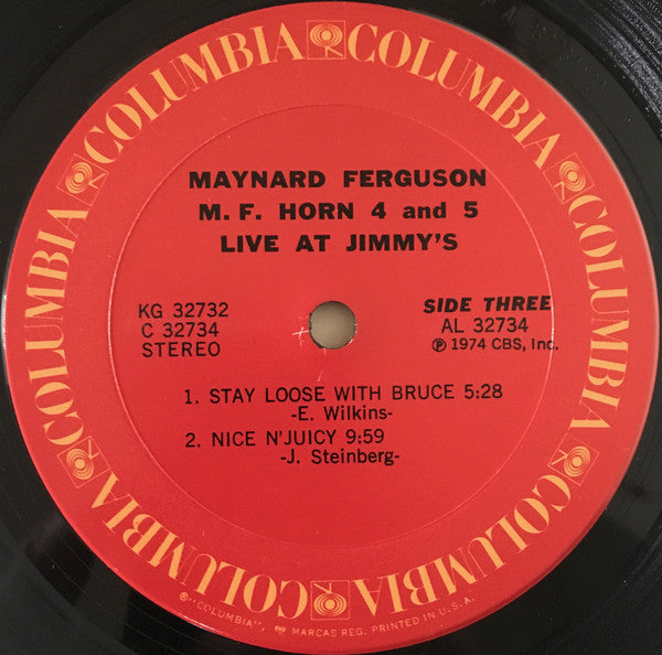 Maynard Ferguson - M.F. Horn 4&5: Live At Jimmy's - LP