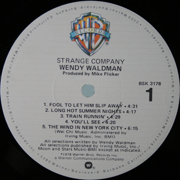 Wendy Waldman - Strange Company - LP