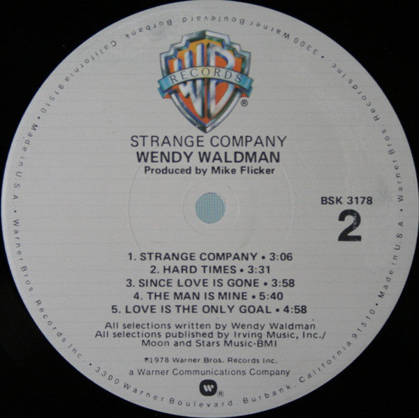 Wendy Waldman - Strange Company - LP