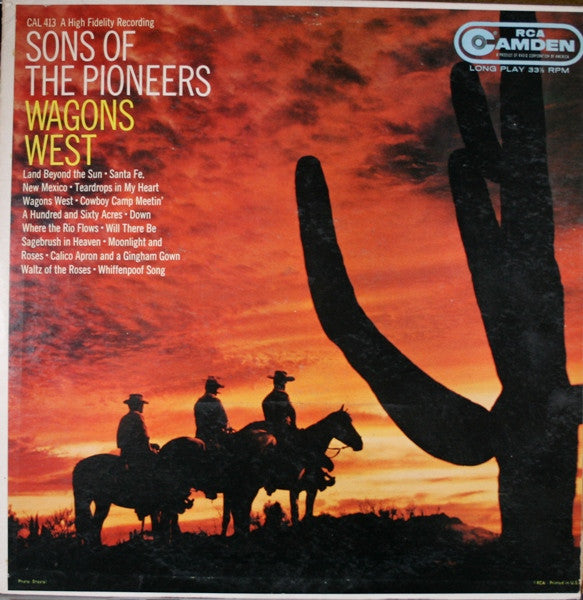 Sons Of The Pioneers* - Wagons West - LP