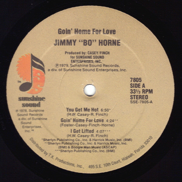 Jimmy "Bo" Horne - Goin' Home For Love - LP