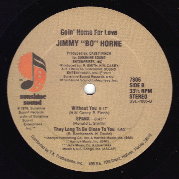 Jimmy "Bo" Horne - Goin' Home For Love - LP