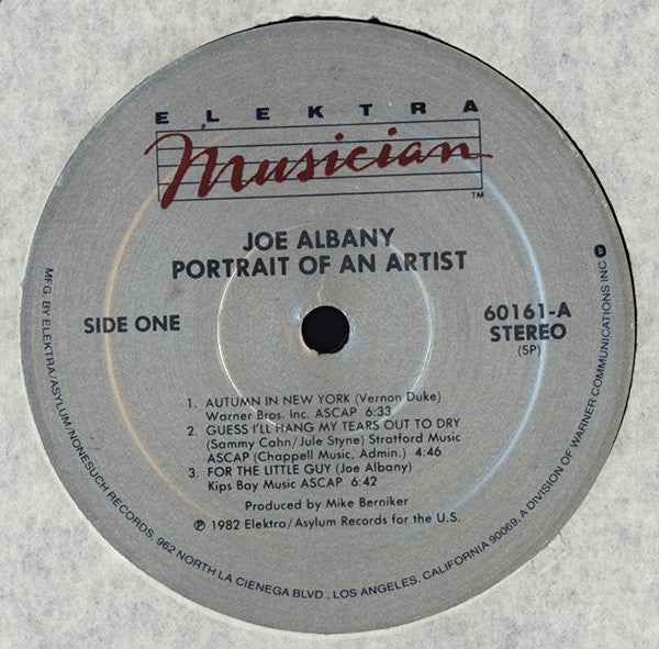 Joe Albany - Portrait Of An Artist - LP