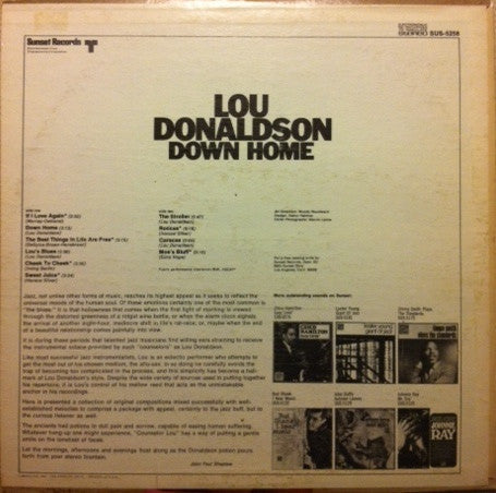 Lou Donaldson - Down Home - LP