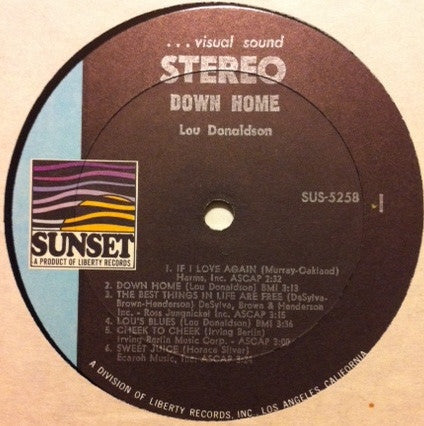 Lou Donaldson - Down Home - LP