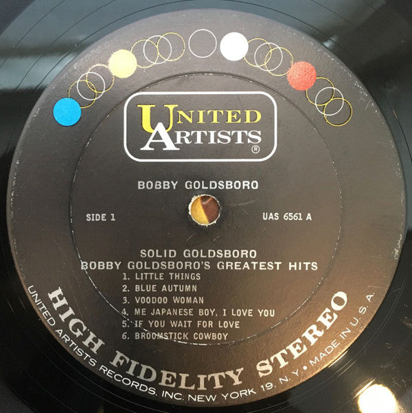 Bobby Goldsboro - Solid Goldsboro - Bobby Goldsboro's Greatest Hits - LP