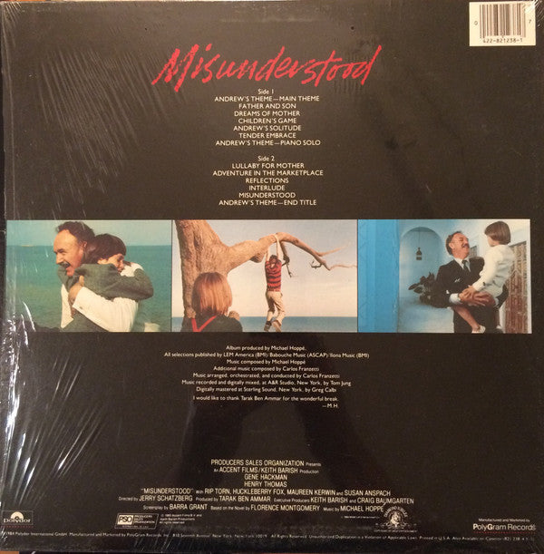 Michael Hoppé, Carlos Franzetti - Misunderstood (Original Motion Picture Soundtrack) - LP