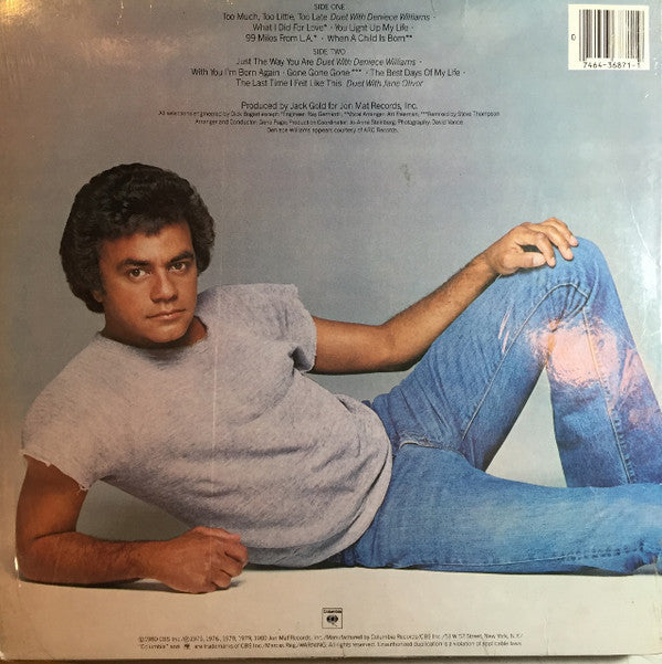 Johnny Mathis - The Best Of Johnny Mathis: 1975-1980 - LP